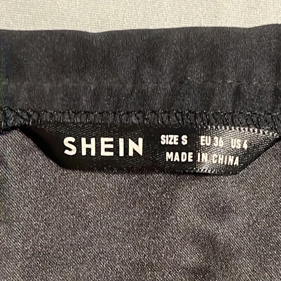 SHEIN Suede Double-Breasted Lightweight Long Coat, Black | S - Picture 14 of 16